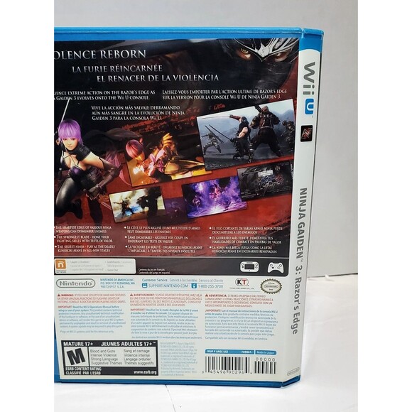 Ninja Gaiden 3 Razor’s Edge Wii U 2012 Complete Manual Tested Nintendo - Picture 13 of 15